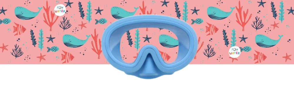 Máscara Junior azul Ballenas- FunWater