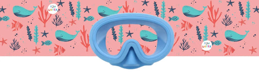 Máscara Junior azul Ballenas- FunWater