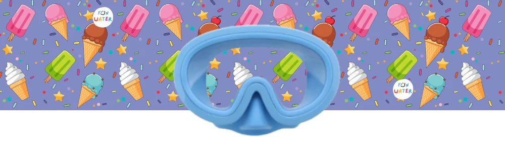 Máscara Junior azul Helados- FunWater