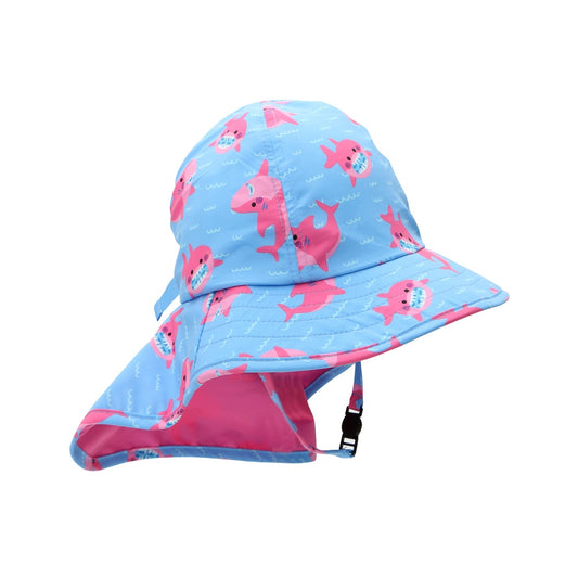 Gorro bebé evolutivo Tiburón rosa- Zoocchini