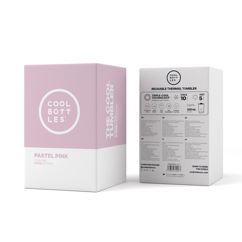 Vaso Thumbler Pastel Pink 330ml- Cool Bottles