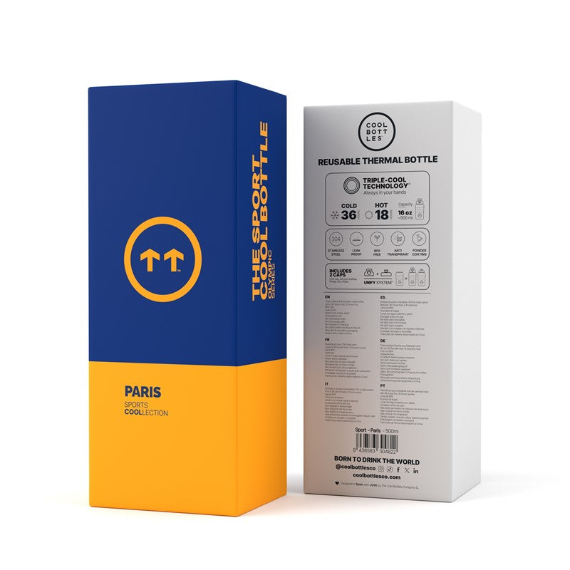 Botella térmica Sport París 500ml - Cool Bottles