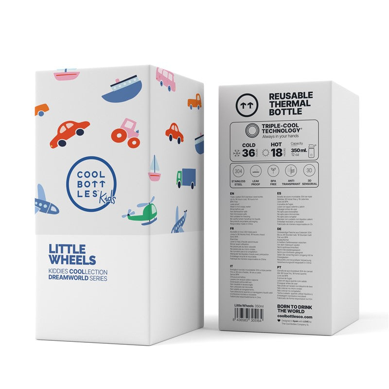 Botella térmica Little Wheels 350ml- Cool Bottles