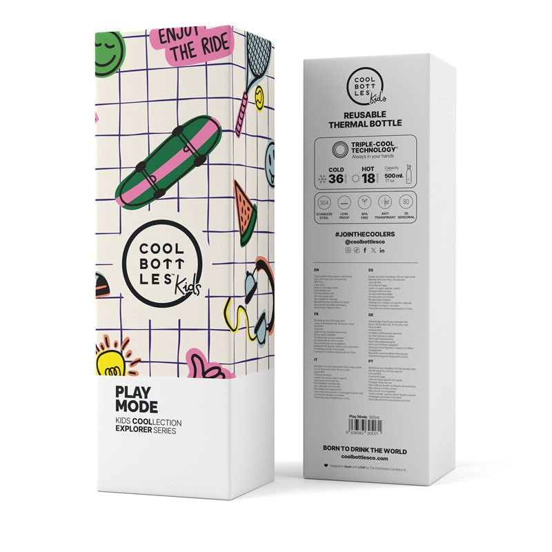 Botella térmica Play Mode 500ml - Cool Bottles