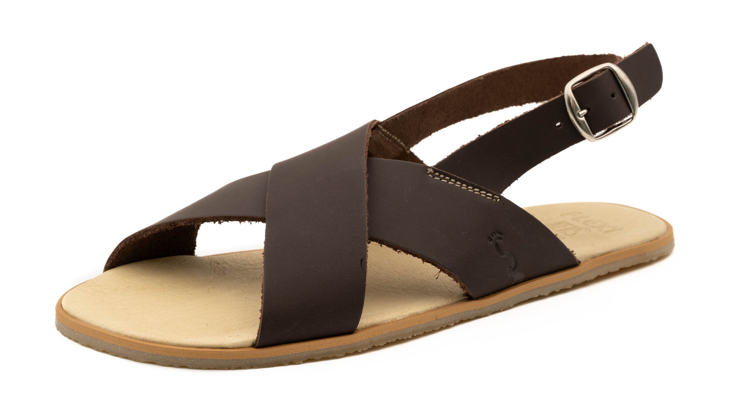 Sandalias Piel Marrón- FlexiNens