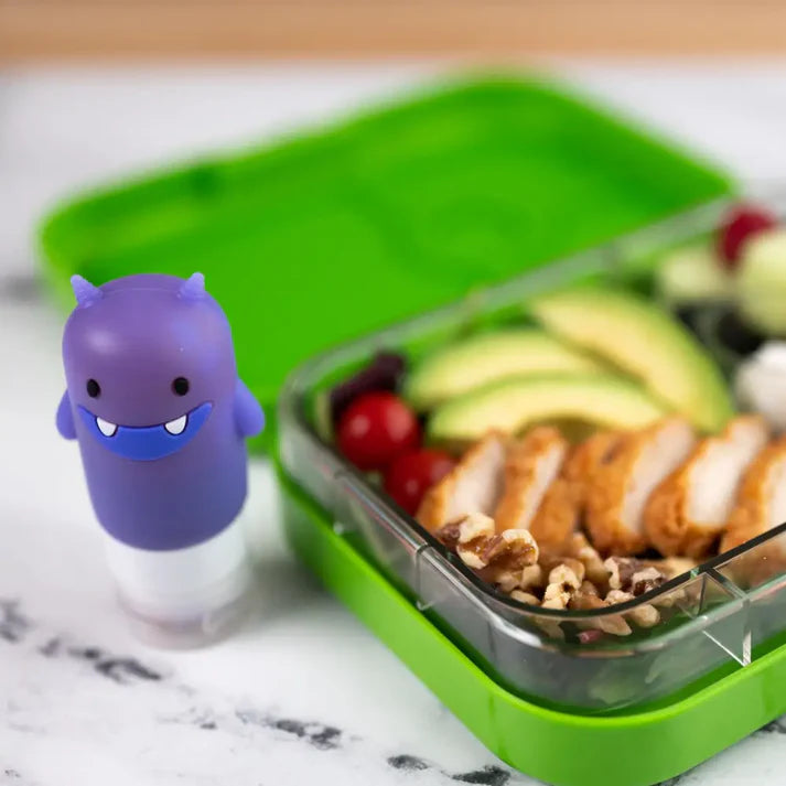 Contenedores para aderezos Squeezy Monster Set de 3- Yumbox