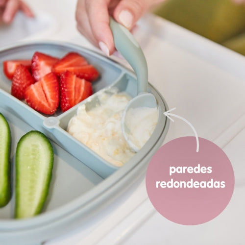 Plato 2 en 1 con ventosa y compatimentos extraíbles Ocean- B.box