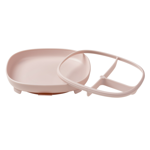 Plato 2 en 1 con ventosa y compatimentos extraíbles Blush- B.box