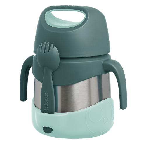 Termo con cuchara/tenedor 335ml Emerald Forest- B.box