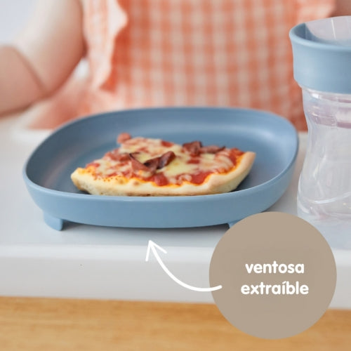 Plato 2 en 1 con ventosa y compatimentos extraíbles Ocean- B.box