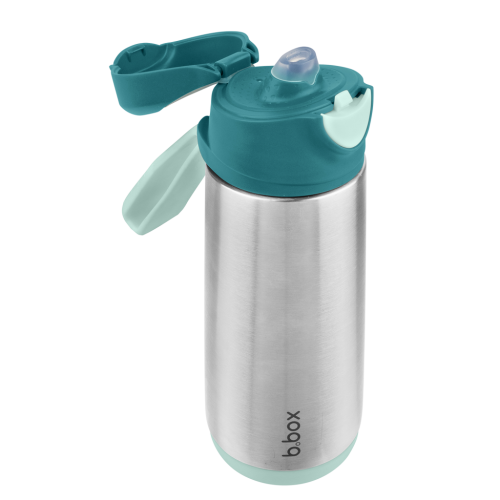 Botella térmica con boquilla y asa 500ml Emerald Forest- B.box