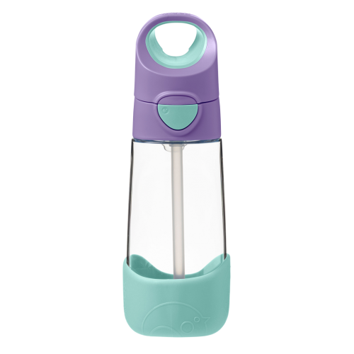 Botella tritán con pajita 450ml Lilac Pop-B.Box