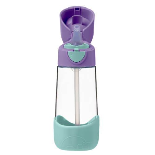 Botella tritán con pajita 450ml Lilac Pop-B.Box
