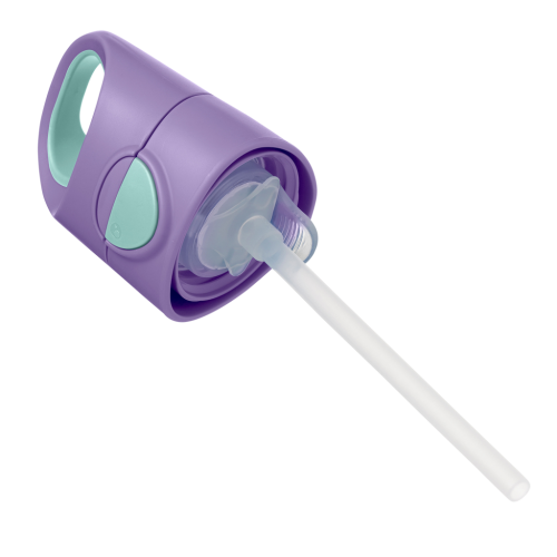 Botella tritán con pajita 450ml Lilac Pop-B.Box
