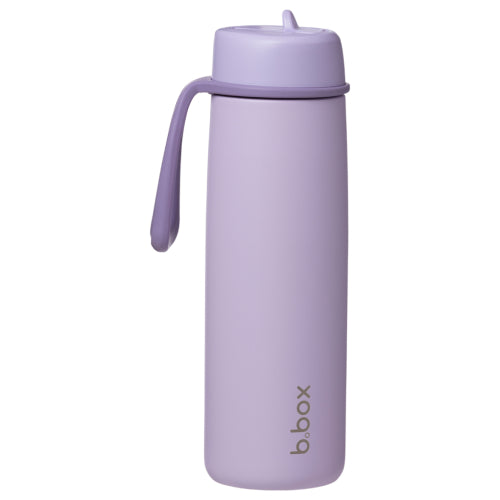 Botella térmica con boquilla plegable y asa 690ml Lilac Love- B.box