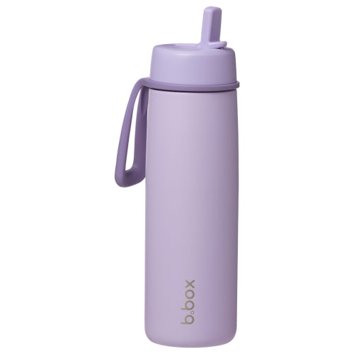 Botella térmica con boquilla plegable y asa 690ml Lilac Love- B.box