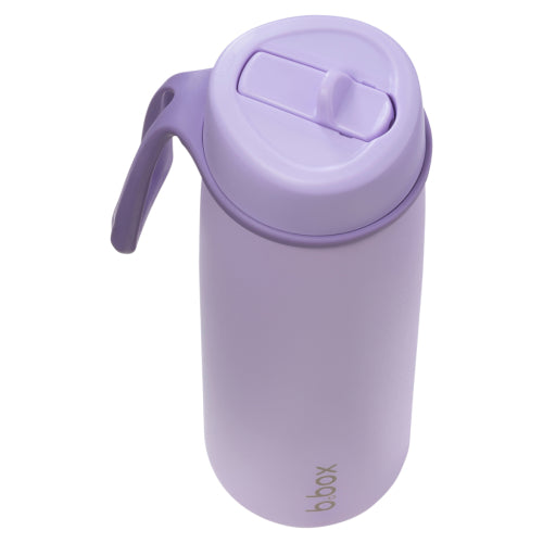 Botella térmica con boquilla plegable y asa 690ml Lilac Love- B.box